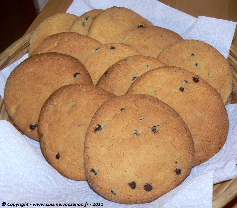 Cookies aux pépites de chocolat panier