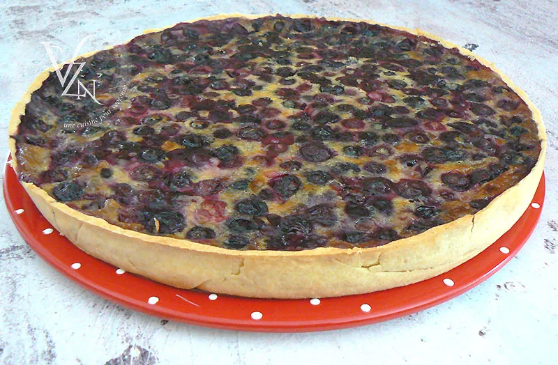 Tarte aux myrtilles fin