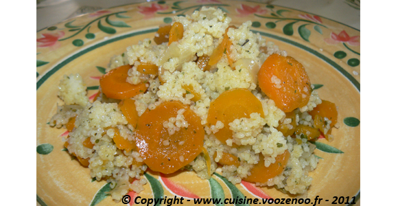 Couscous aux carottes slider