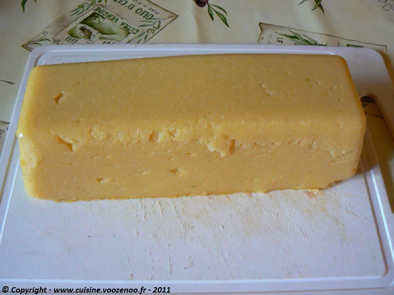 Préparation Polenta étape 2 Préparation Polenta étape 2
