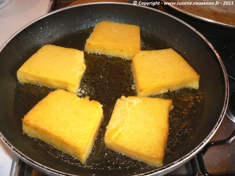 Préparation Polenta étape 3 Préparation Polenta étape 3