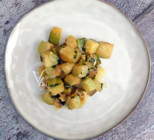 Courgettes à la coriandre fin