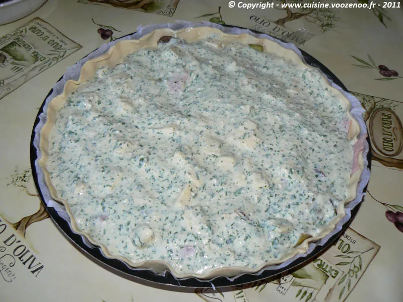 Tarte fromagère aux champignons et courgettes photo4 Tarte fromagère aux champignons et courgettes photo4