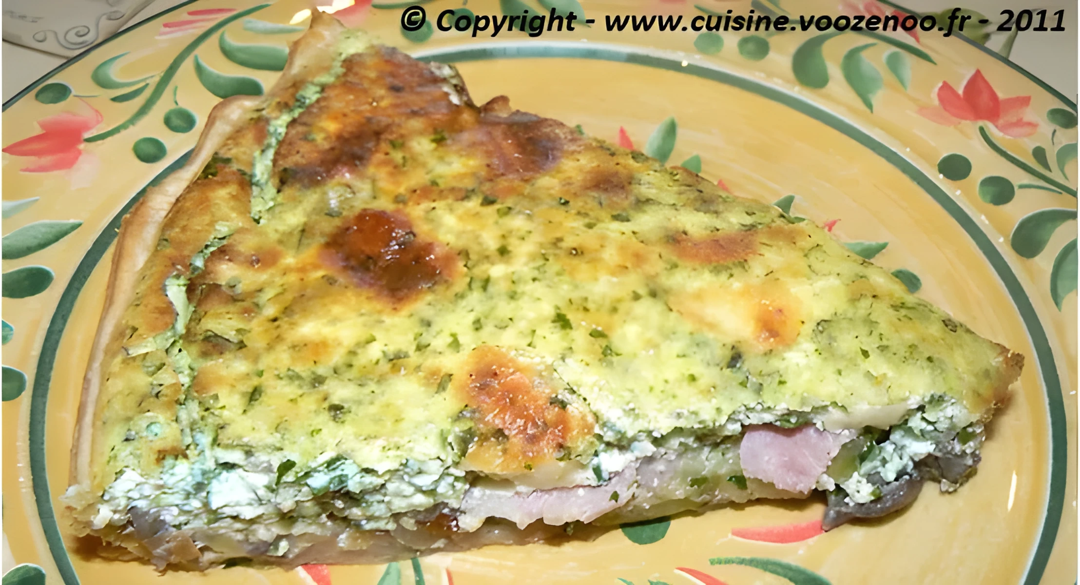 Tarte fromagère aux champignons et courgettes
