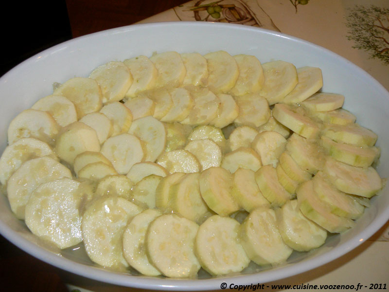 Gratin de courgettes,pommes de terre au bouillon photo2