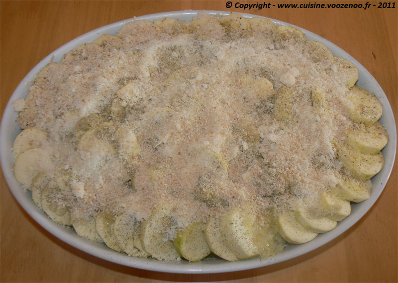 Gratin de courgettes,pommes de terre au bouillon photo3