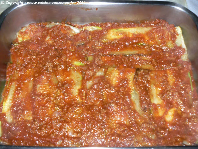 Lasagne de courgettes etape 6 Lasagne de courgettes etape 6