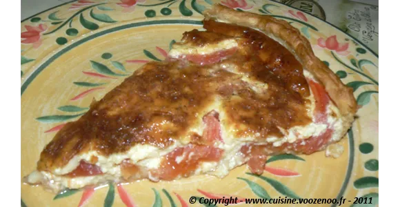 Tarte à la tomate et mozzarella