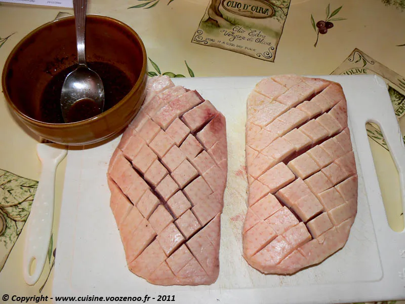 Magrets de canard laques aux epices etape1 Magrets de canard laques aux epices etape1