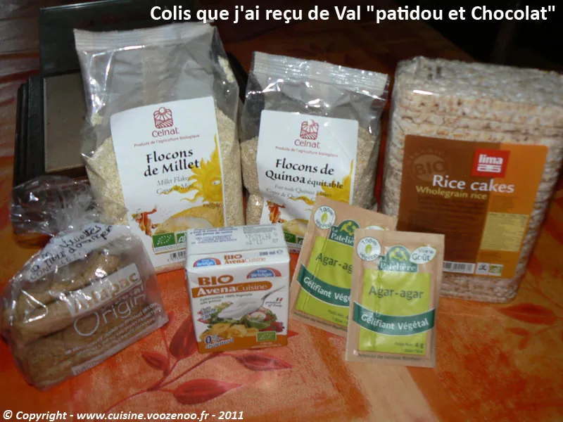 Biscuit de savoie colis reçu de Patidou Biscuit de savoie colis reçu de Patidou