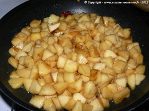 Sablés aux pommes caramélisées fondants etape1