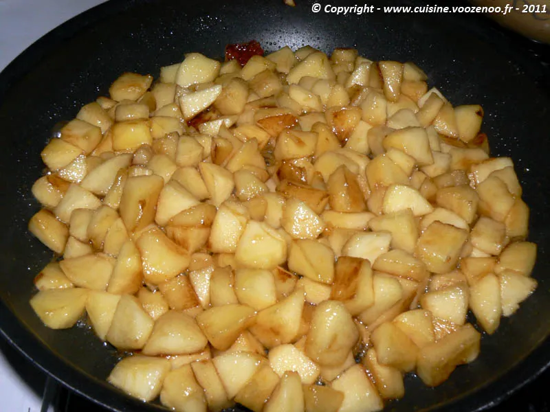 Sablés aux pommes caramélisées fondants etape1 Sablés aux pommes caramélisées fondants etape1