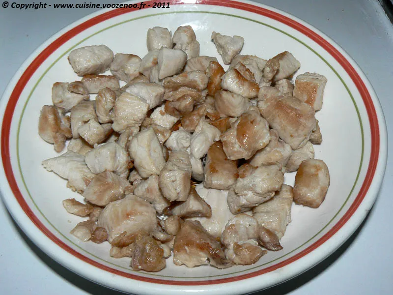 Poulet sauté aux noix de cajou etape2 Poulet sauté aux noix de cajou etape2