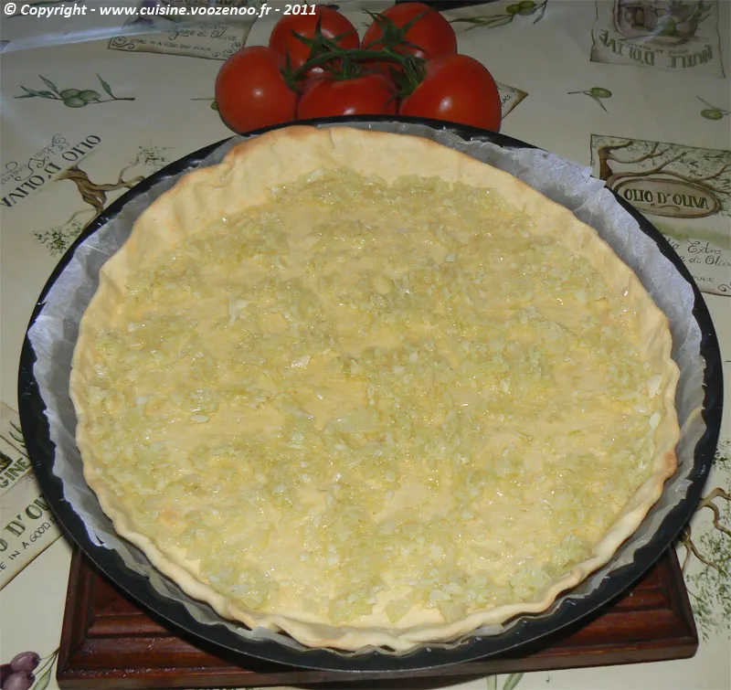 Tarte à la tomate et roquefort etape2 Tarte à la tomate et roquefort etape2