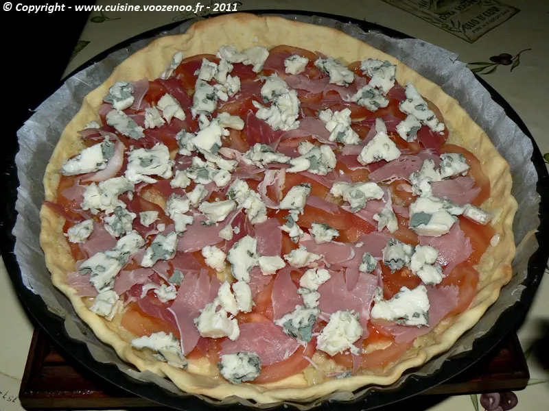 Tarte à la tomate et roquefort etape4 Tarte à la tomate et roquefort etape4