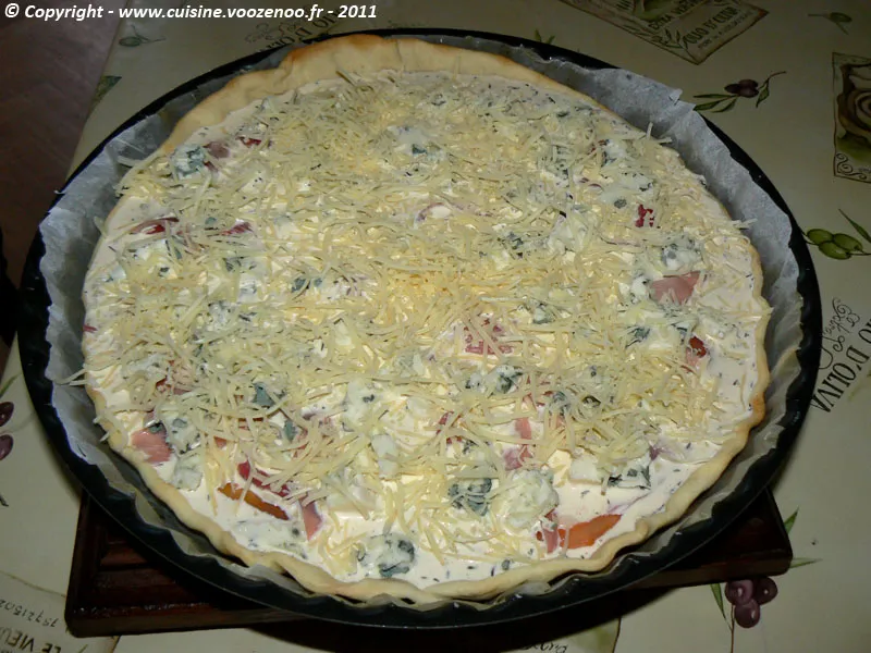Tarte à la tomate et roquefort etape5 Tarte à la tomate et roquefort etape5