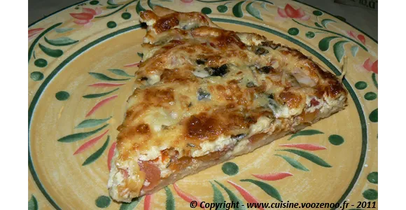 Tarte à la tomate et roquefort