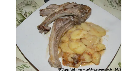 Côtes d'agneau à la "Champvallon"