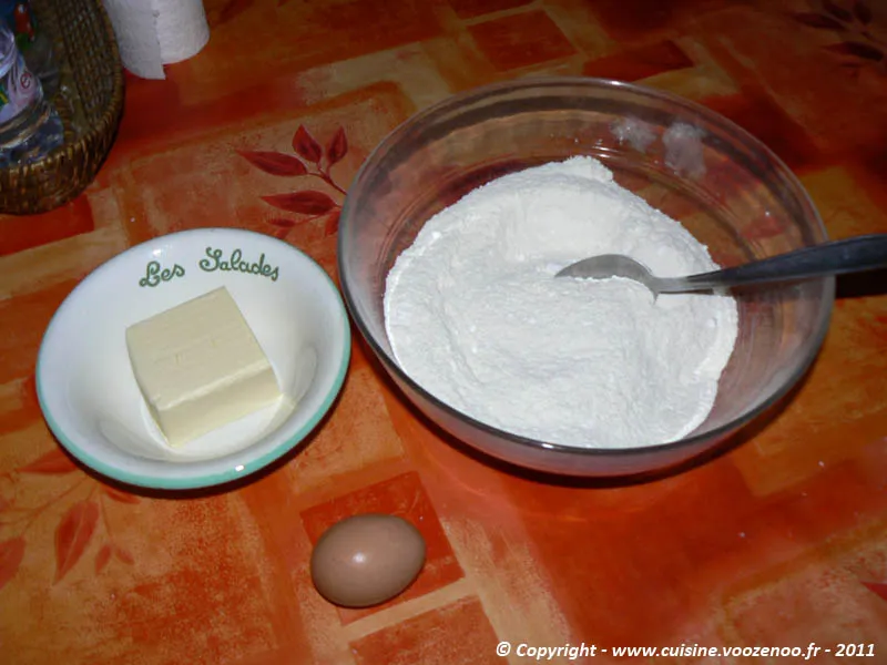 Petits sablés noix de coco chocolat etape1 Petits sablés noix de coco chocolat etape1