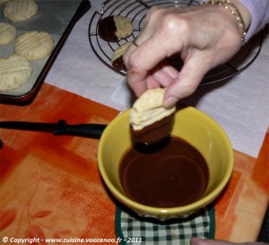 Petits sablés noix de coco chocolat etape7