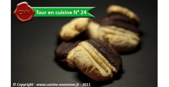 Petits sablés noix de coco chocolat - Tour en cuisine N° 24