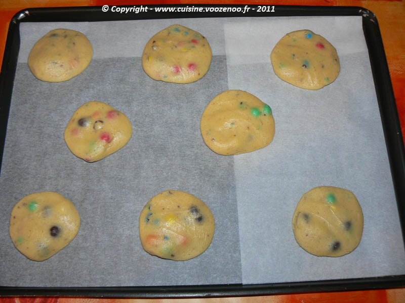 Cookies aux M&M’s etape2