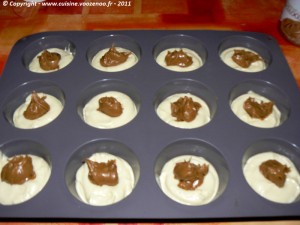Muffins à la pâte de Spéculoos etape3