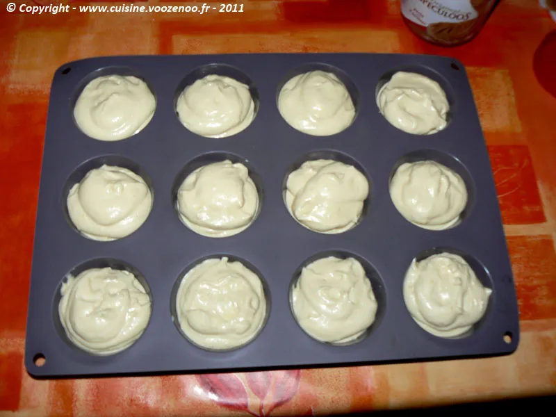 Muffins à la pâte de Spéculoos etape4 Muffins à la pâte de Spéculoos etape4