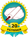 Médailles 20 Pâtisseries