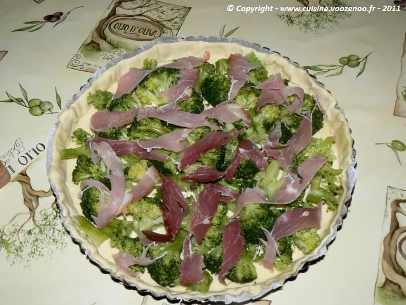 Tarte aux brocolis et camembert etape1 Tarte aux brocolis et camembert etape1