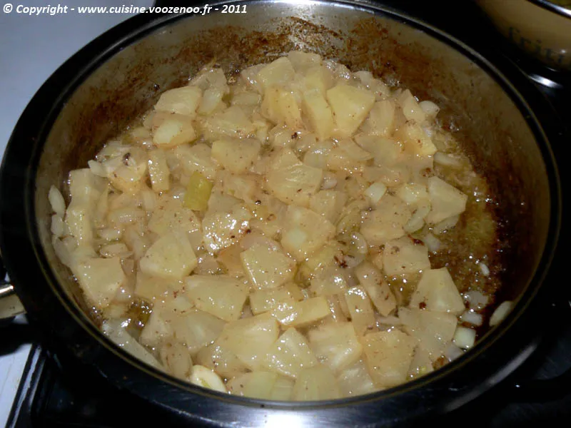 Saute de joue de porc a l'ananas et noix de cajou etape1 Saute de joue de porc a l'ananas et noix de cajou etape1