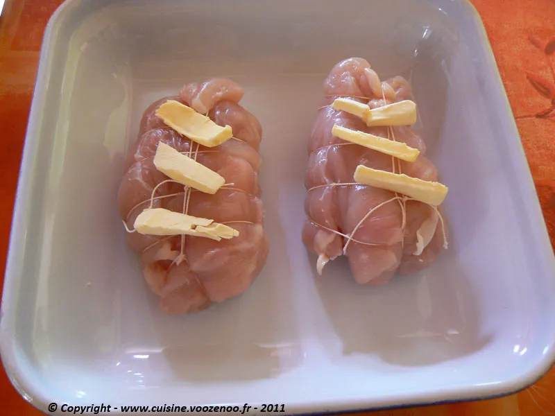 Cordon bleu de poulet au jambon de Bayonne et camembert etape2 Cordon bleu de poulet au jambon de Bayonne et camembert etape2