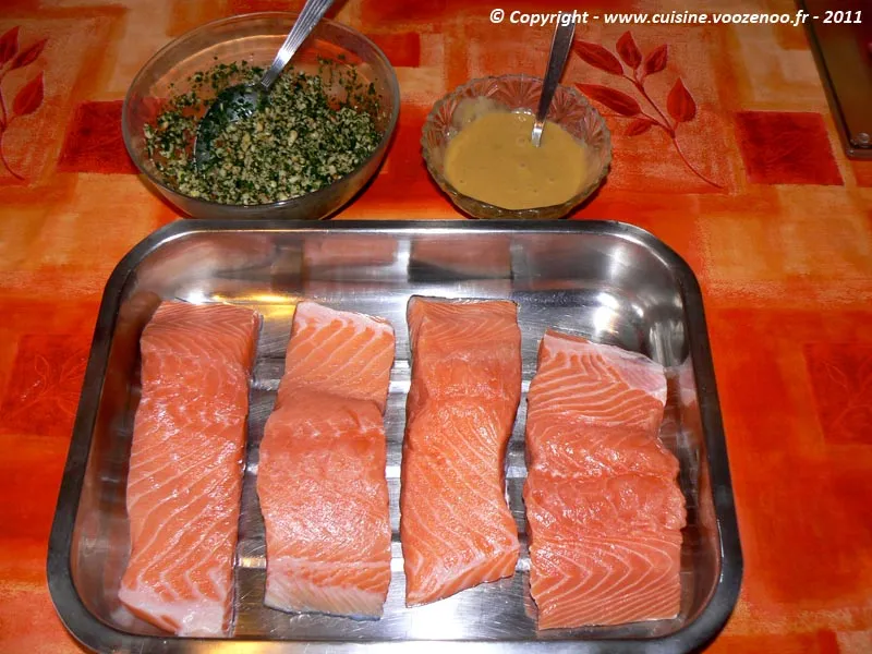Saumon mi cuit croustillant etape2 Saumon mi cuit croustillant etape2