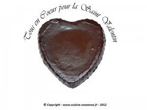 Coeur de chocolat presentation