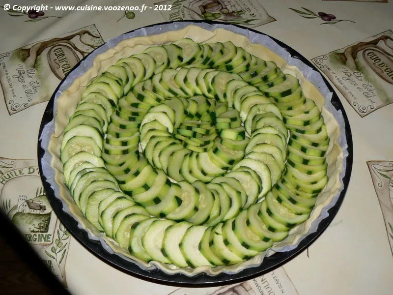 Tarte feuilletée aux courgettes et à la coriandre etape2 Tarte feuilletée aux courgettes et à la coriandre etape2