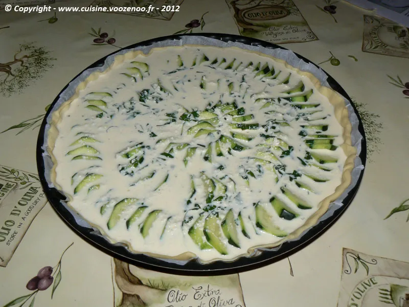 Tarte feuilletée aux courgettes et à la coriandre etape4 Tarte feuilletée aux courgettes et à la coriandre etape4