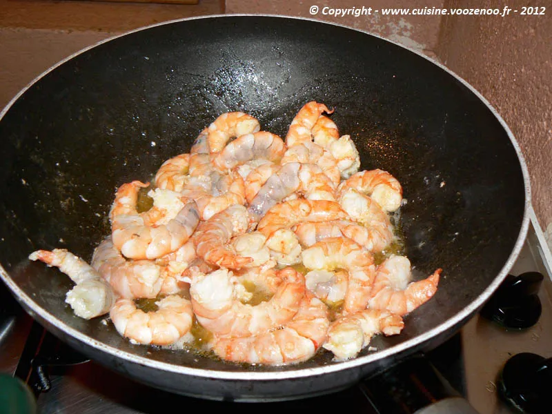 Ravioles sauce provençale et gambas etape3 Ravioles sauce provençale et gambas etape3