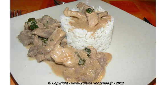 Porc au lait de coco