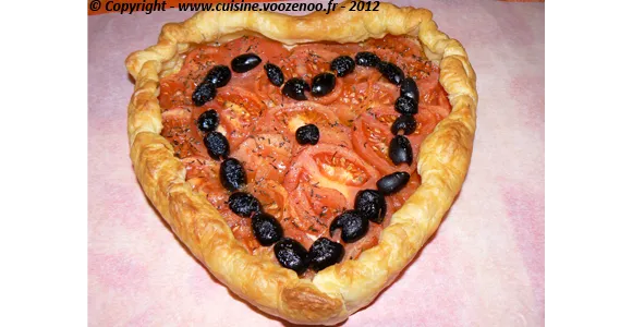 Coeur feuilleté de tomates