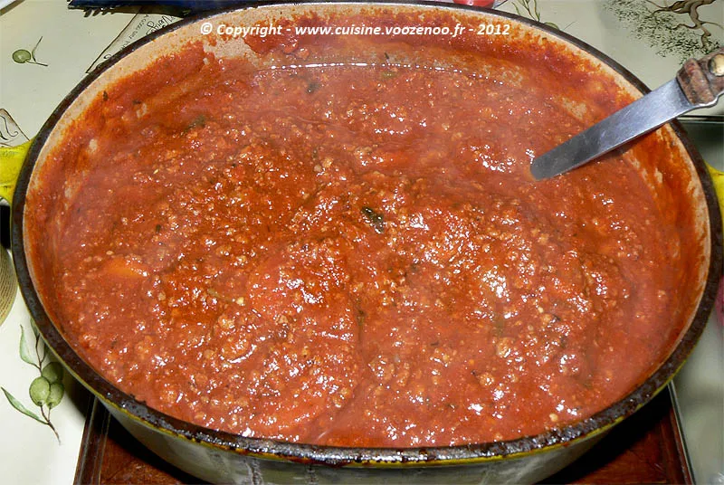 Sauce bolognaise fin Sauce bolognaise fin