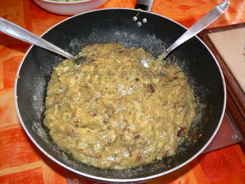 Truffade et son jambon cru fin Truffade et son jambon cru fin