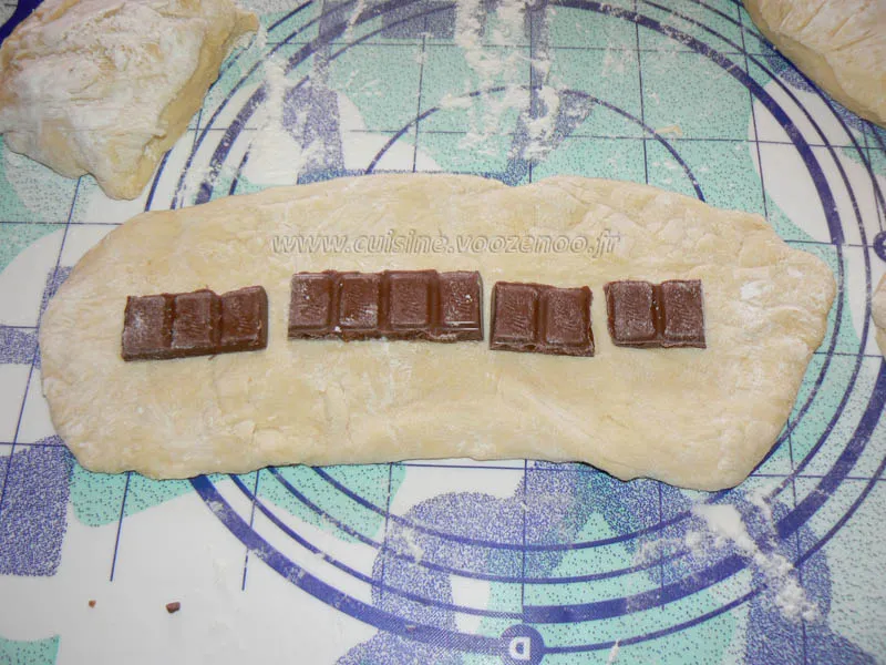 Baguettes viennoises fourrées au Daim etape4 Baguettes viennoises fourrées au Daim etape4