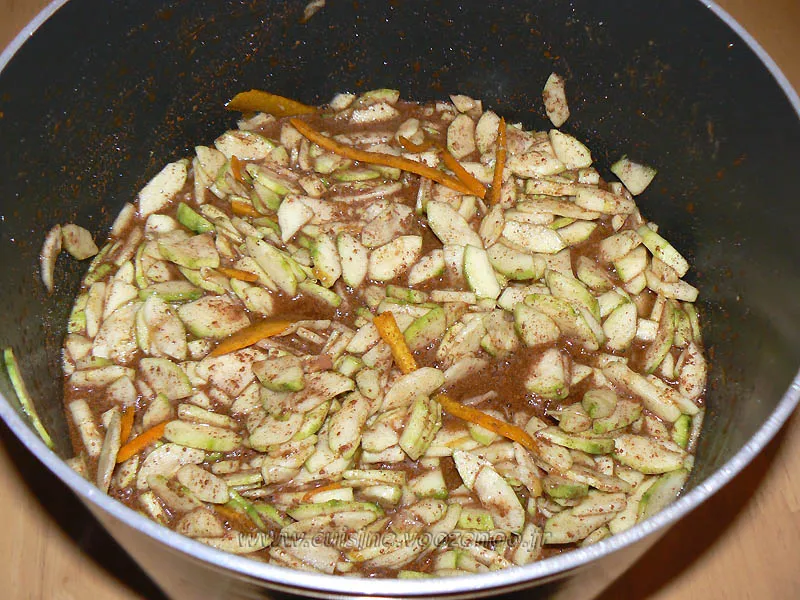 Confiture de courgettes aux epices etape2 Confiture de courgettes aux epices etape2