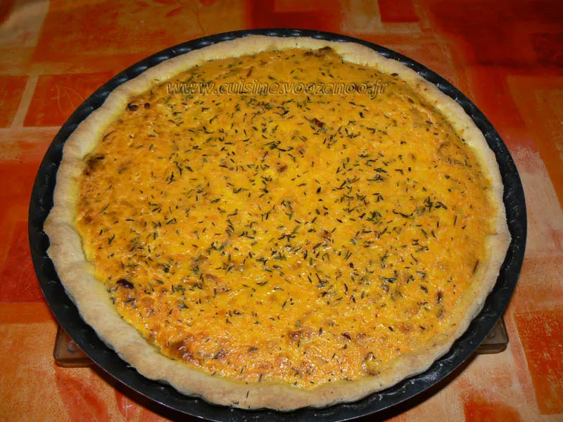 Tarte aux carottes et thym fin Tarte aux carottes et thym fin