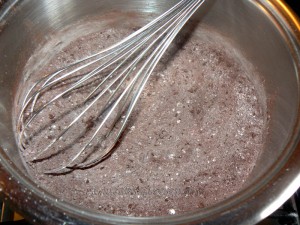 Crème au chocolat facon danette etape1