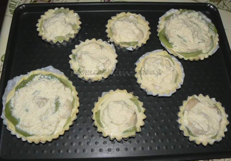 Tartelettes bananes kiwis et coco etape2 Tartelettes bananes kiwis et coco etape2