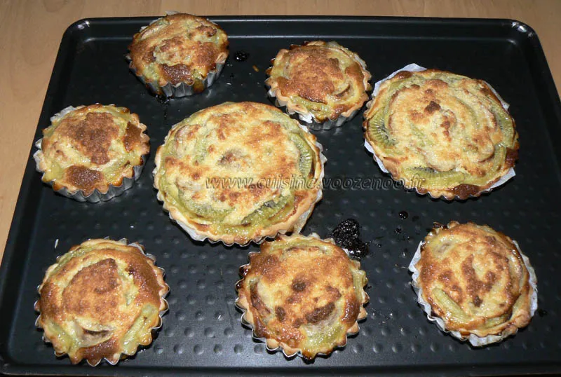 Tartelettes bananes kiwis et coco fin Tartelettes bananes kiwis et coco fin