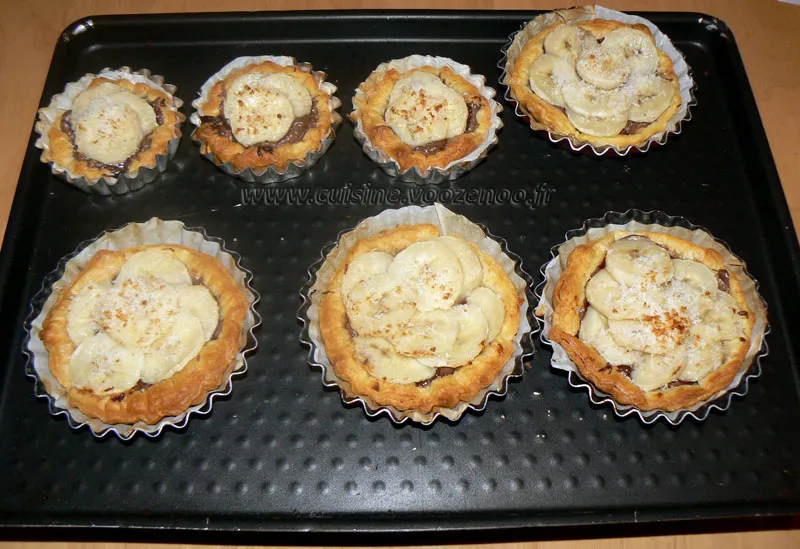 Tartelettes aux bananes et nutella fin Tartelettes aux bananes et nutella fin