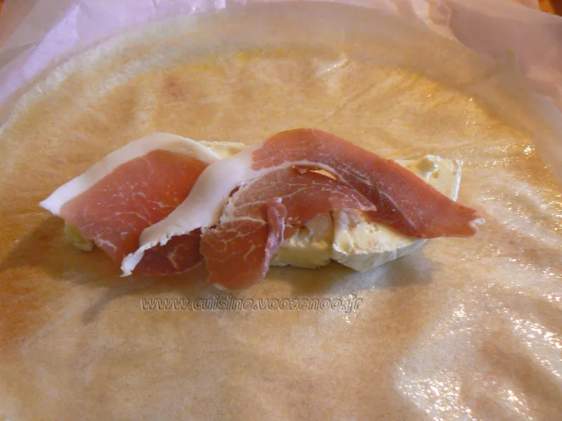 Papillotes croustillantes de camembert etape2 Papillotes croustillantes de camembert etape2