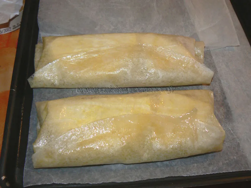 Papillotes croustillantes de camembert etape3 Papillotes croustillantes de camembert etape3